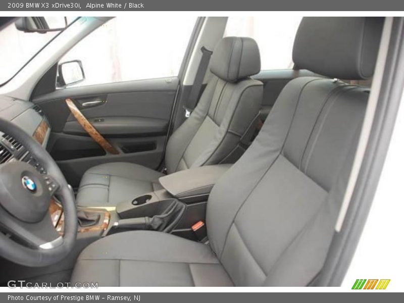 Alpine White / Black 2009 BMW X3 xDrive30i