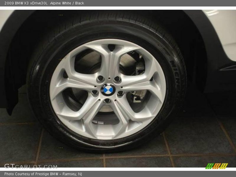 Alpine White / Black 2009 BMW X3 xDrive30i