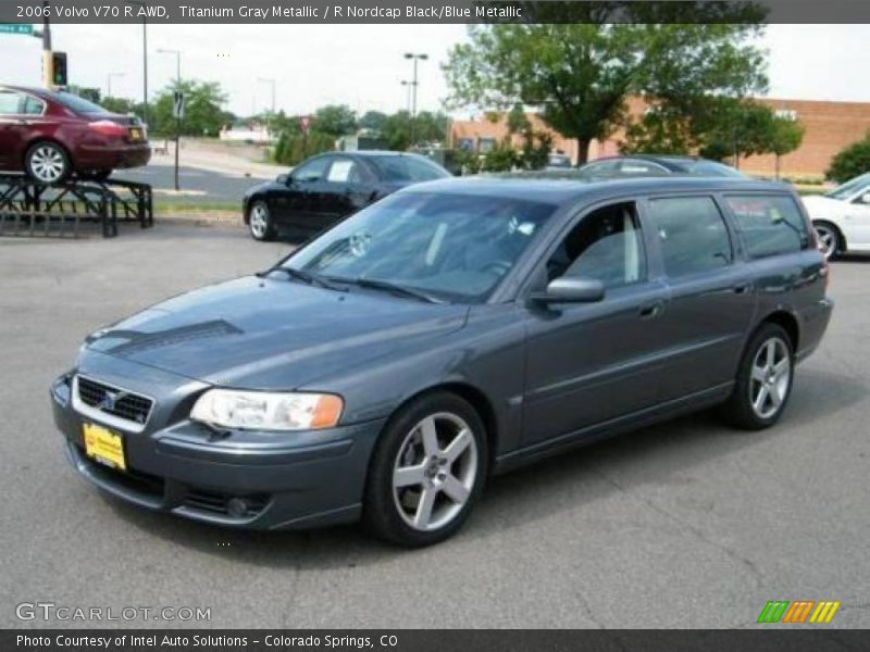 Titanium Gray Metallic / R Nordcap Black/Blue Metallic 2006 Volvo V70 R AWD