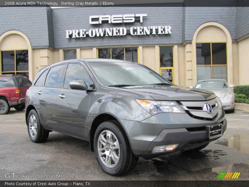 Sterling Gray Metallic / Ebony 2008 Acura MDX Technology
