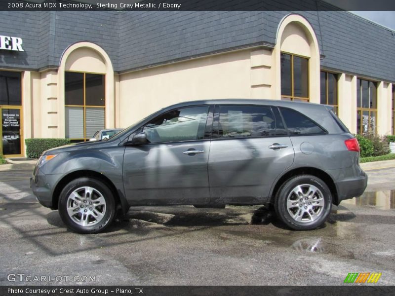 Sterling Gray Metallic / Ebony 2008 Acura MDX Technology