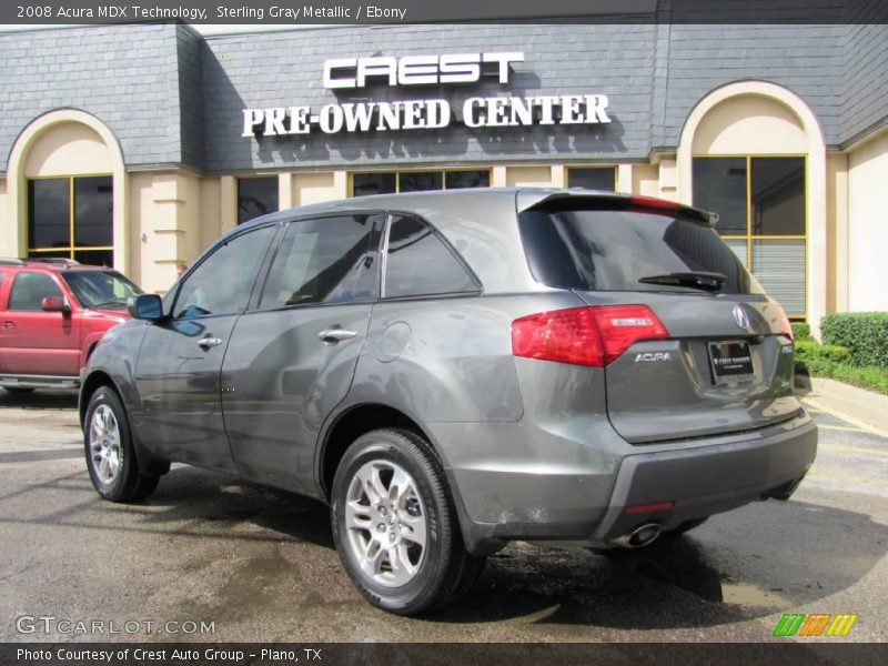 Sterling Gray Metallic / Ebony 2008 Acura MDX Technology