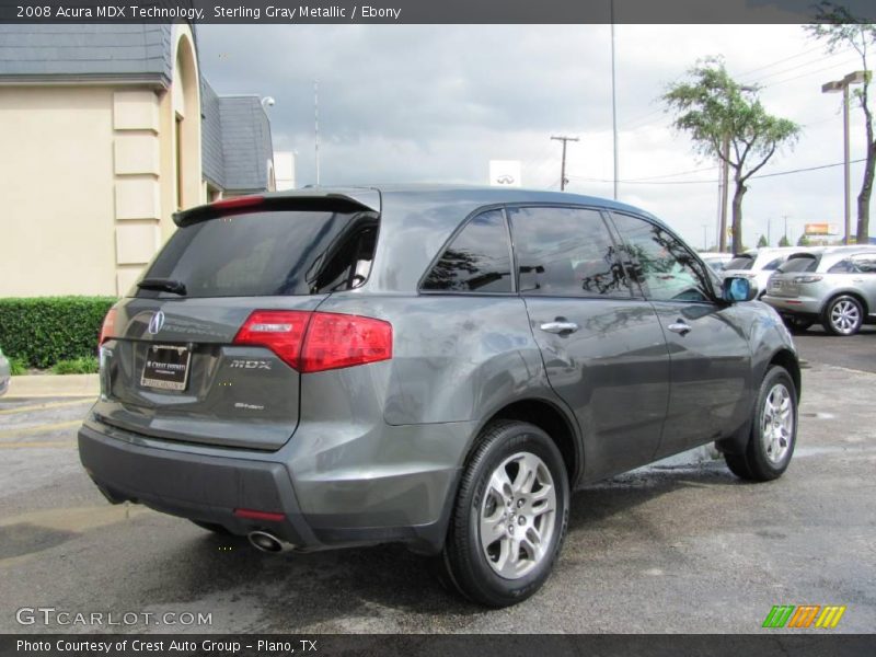 Sterling Gray Metallic / Ebony 2008 Acura MDX Technology