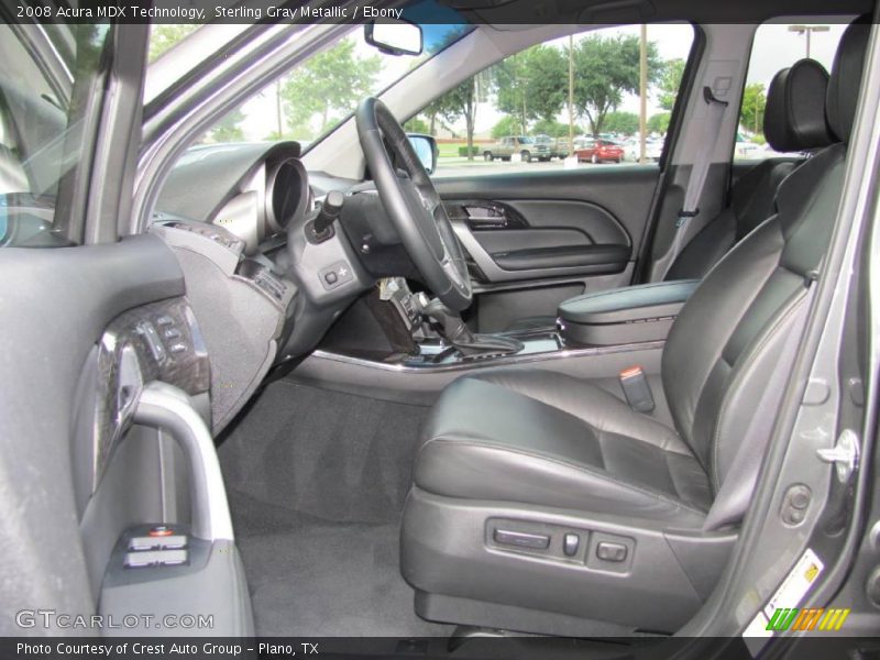 Sterling Gray Metallic / Ebony 2008 Acura MDX Technology