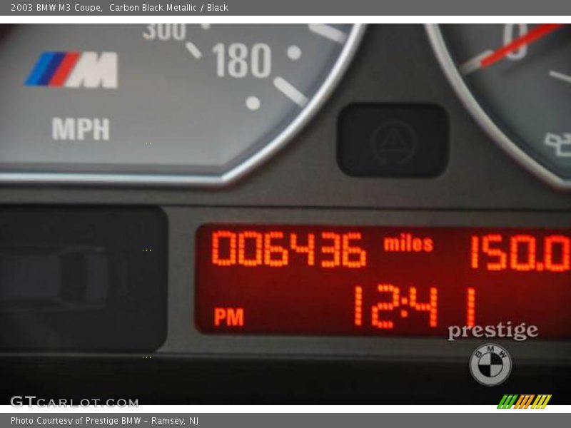 Carbon Black Metallic / Black 2003 BMW M3 Coupe