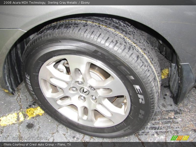 Sterling Gray Metallic / Ebony 2008 Acura MDX Technology