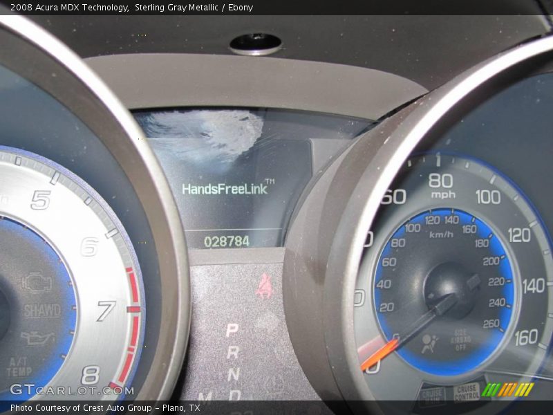 Sterling Gray Metallic / Ebony 2008 Acura MDX Technology