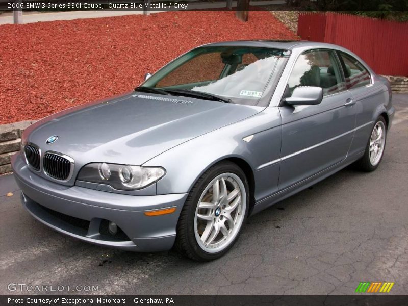 Quartz Blue Metallic / Grey 2006 BMW 3 Series 330i Coupe