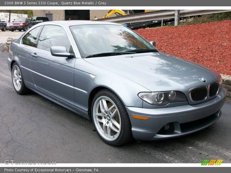 Quartz Blue Metallic / Grey 2006 BMW 3 Series 330i Coupe