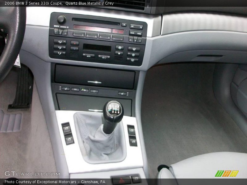 Quartz Blue Metallic / Grey 2006 BMW 3 Series 330i Coupe
