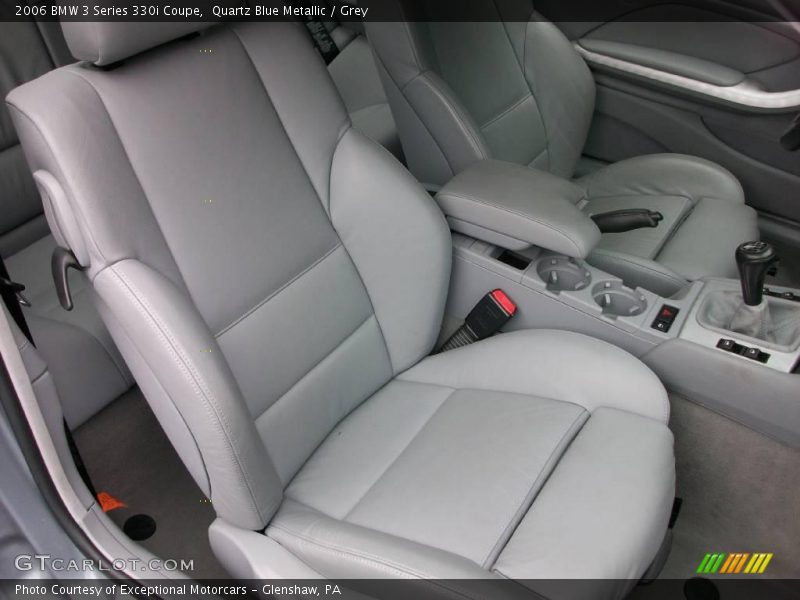 Quartz Blue Metallic / Grey 2006 BMW 3 Series 330i Coupe