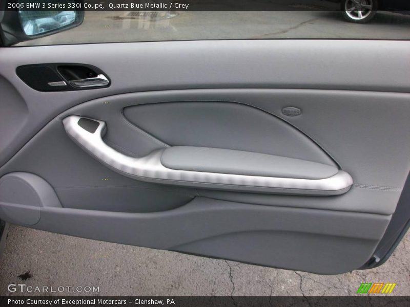 Quartz Blue Metallic / Grey 2006 BMW 3 Series 330i Coupe