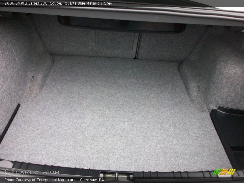 Quartz Blue Metallic / Grey 2006 BMW 3 Series 330i Coupe