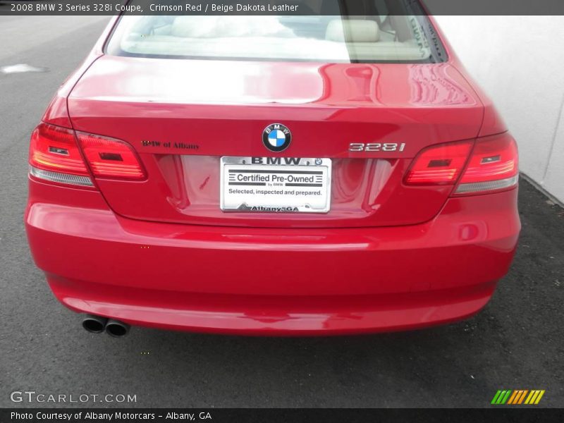 Crimson Red / Beige Dakota Leather 2008 BMW 3 Series 328i Coupe