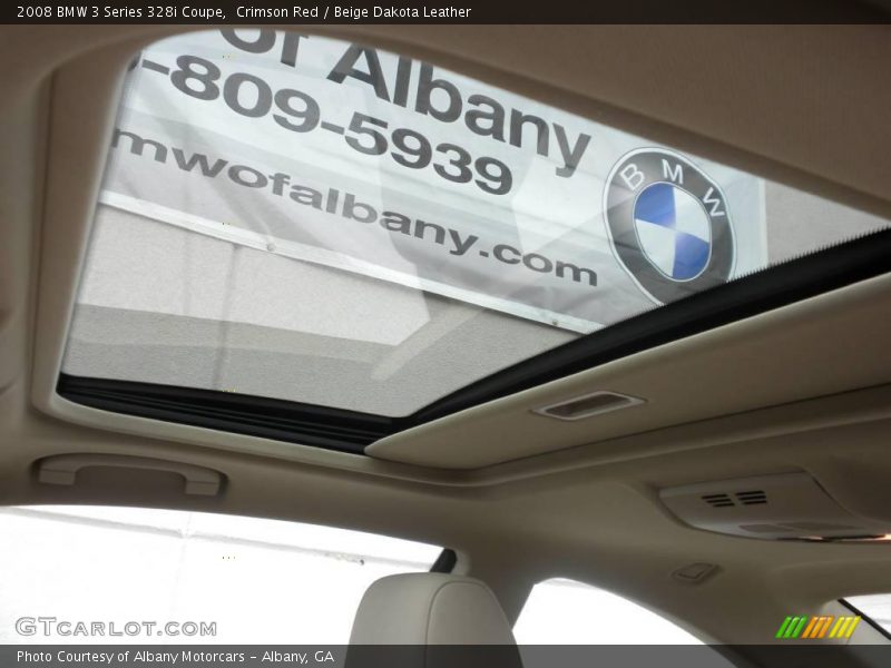 Crimson Red / Beige Dakota Leather 2008 BMW 3 Series 328i Coupe