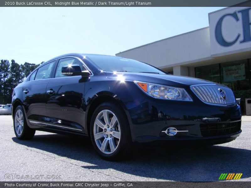 Midnight Blue Metallic / Dark Titanium/Light Titanium 2010 Buick LaCrosse CXL