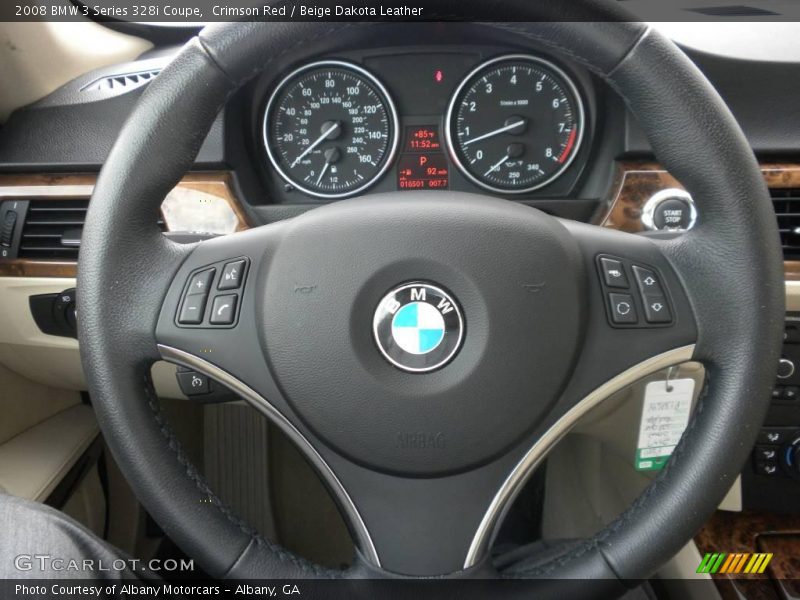Crimson Red / Beige Dakota Leather 2008 BMW 3 Series 328i Coupe