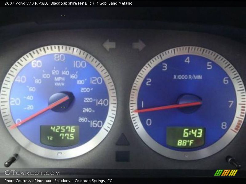 Black Sapphire Metallic / R Gobi Sand Metallic 2007 Volvo V70 R AWD