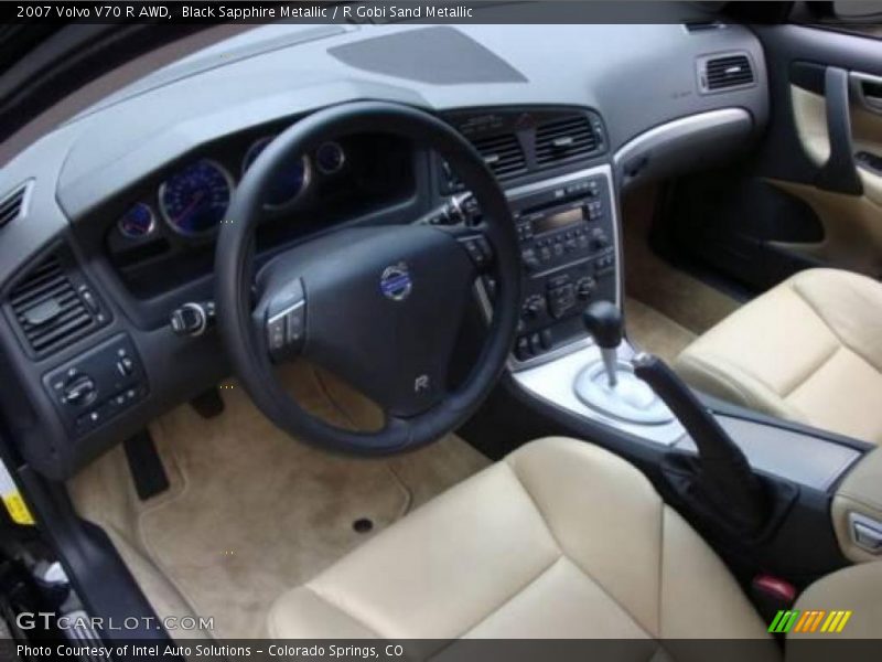 Black Sapphire Metallic / R Gobi Sand Metallic 2007 Volvo V70 R AWD