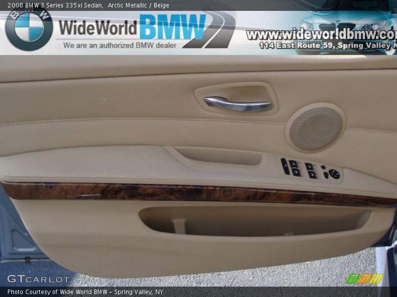 Arctic Metallic / Beige 2008 BMW 3 Series 335xi Sedan