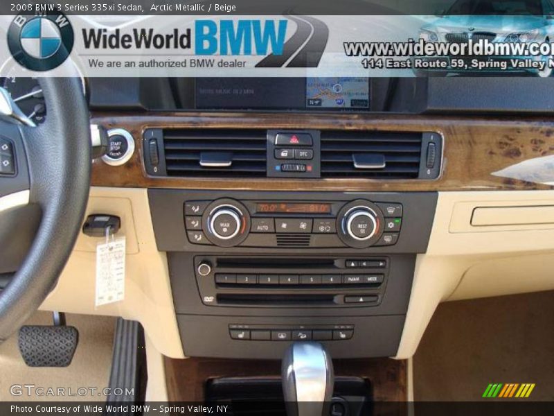 Arctic Metallic / Beige 2008 BMW 3 Series 335xi Sedan