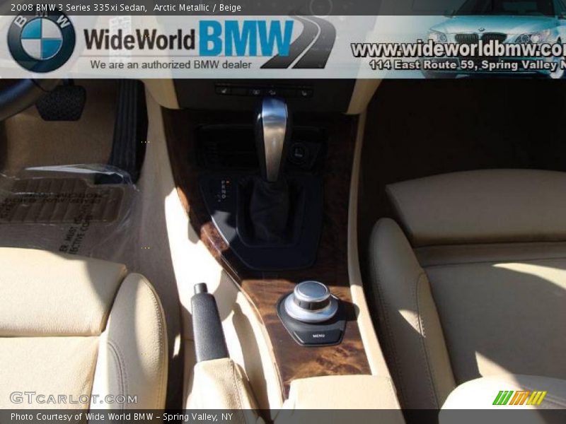 Arctic Metallic / Beige 2008 BMW 3 Series 335xi Sedan