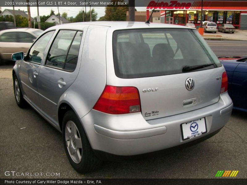Satin Silver Metallic / Black 2001 Volkswagen Golf GLS 1.8T 4 Door