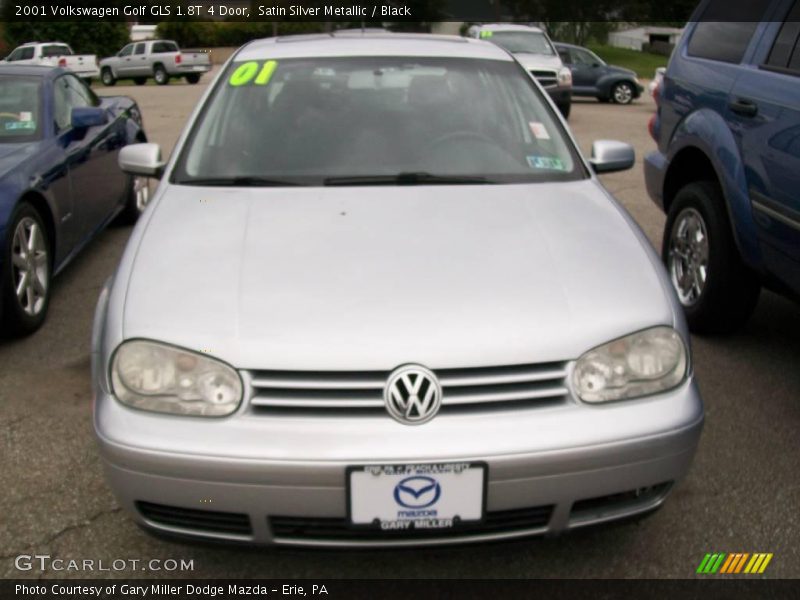 Satin Silver Metallic / Black 2001 Volkswagen Golf GLS 1.8T 4 Door