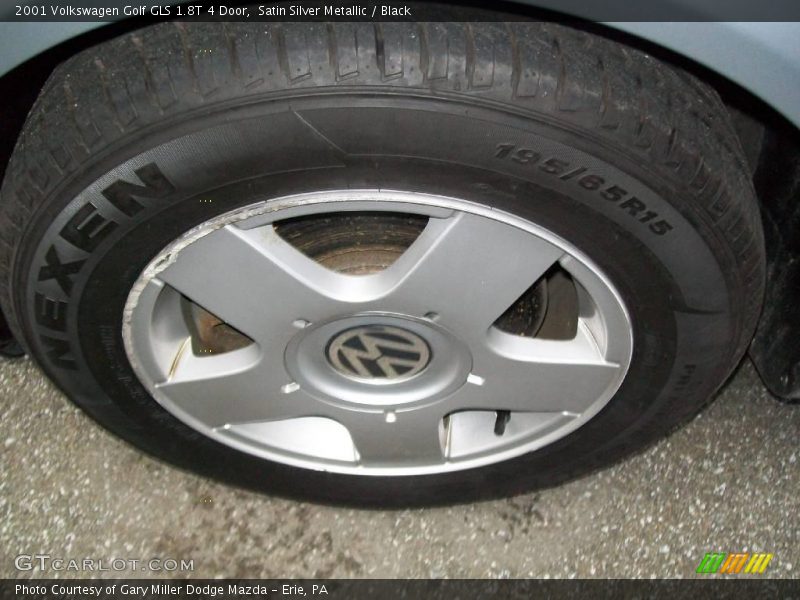 Satin Silver Metallic / Black 2001 Volkswagen Golf GLS 1.8T 4 Door