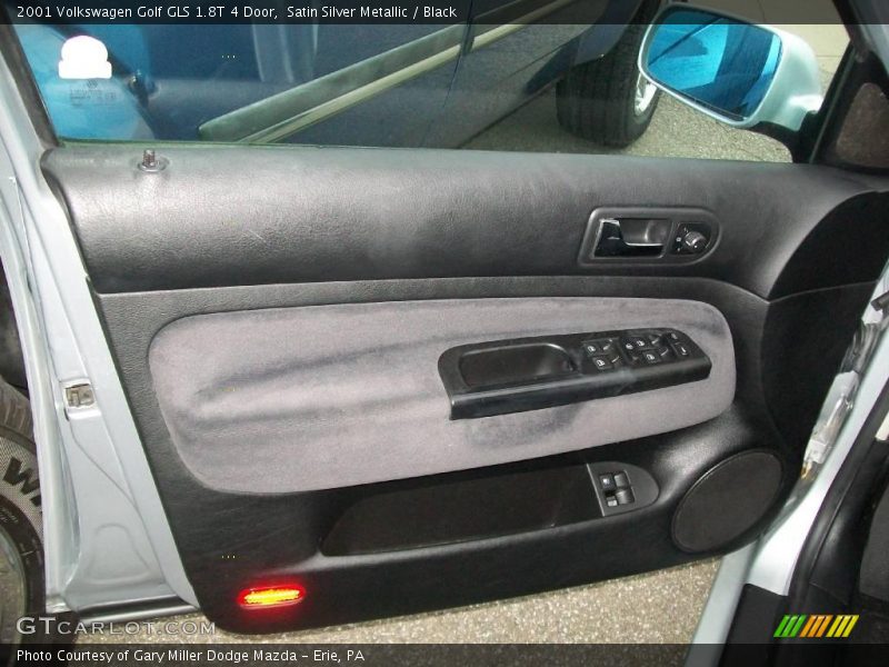 Satin Silver Metallic / Black 2001 Volkswagen Golf GLS 1.8T 4 Door