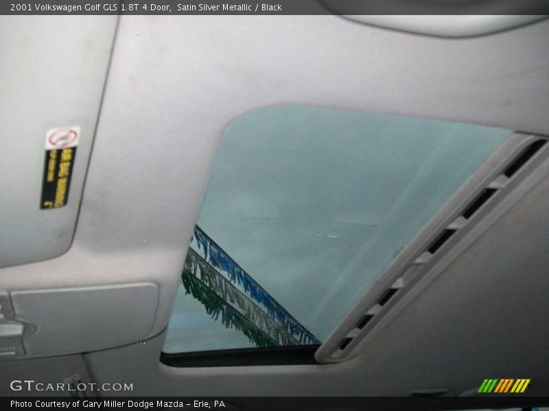 Satin Silver Metallic / Black 2001 Volkswagen Golf GLS 1.8T 4 Door