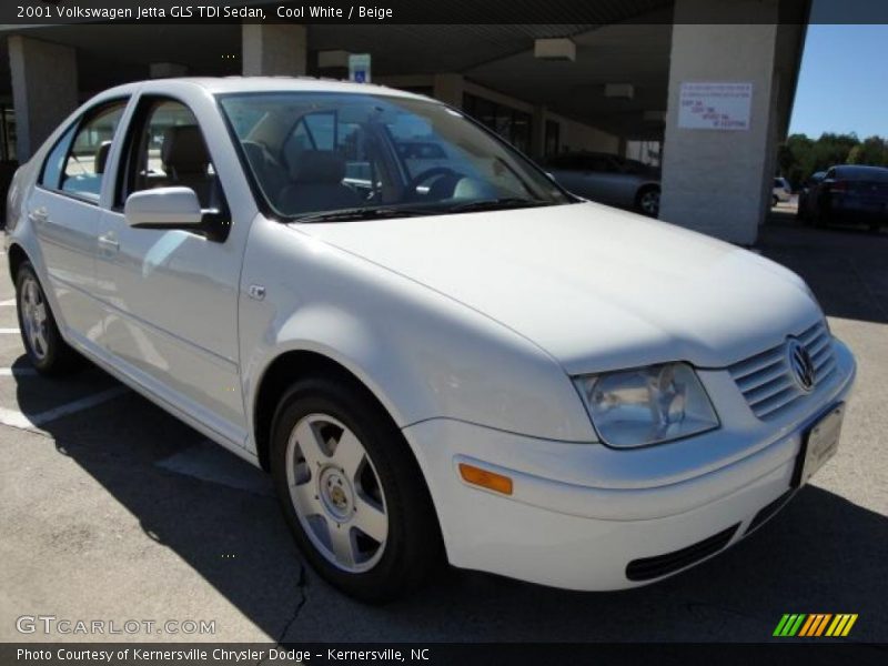 Cool White / Beige 2001 Volkswagen Jetta GLS TDI Sedan
