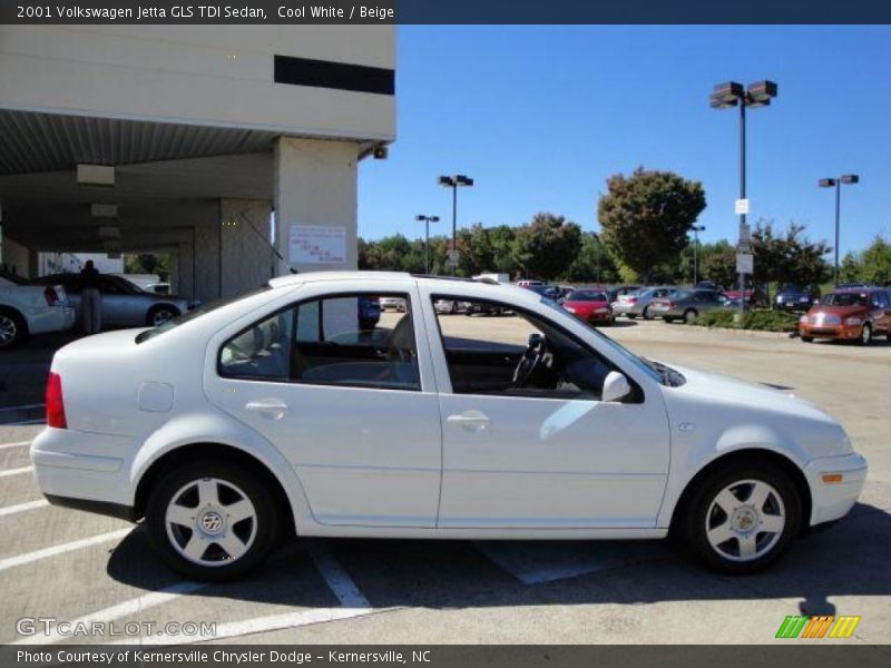 Cool White / Beige 2001 Volkswagen Jetta GLS TDI Sedan