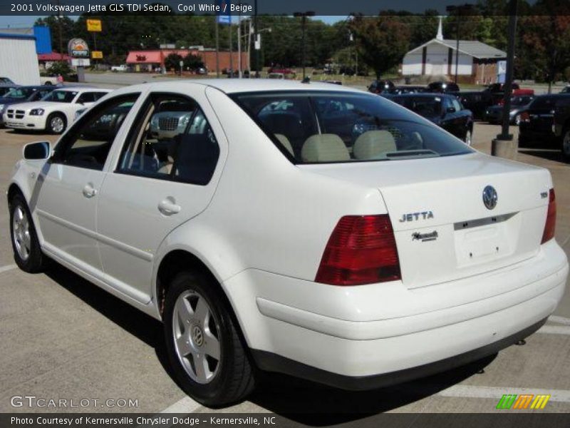 Cool White / Beige 2001 Volkswagen Jetta GLS TDI Sedan