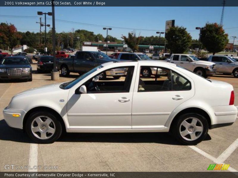 Cool White / Beige 2001 Volkswagen Jetta GLS TDI Sedan