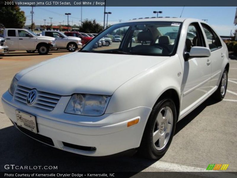 Cool White / Beige 2001 Volkswagen Jetta GLS TDI Sedan