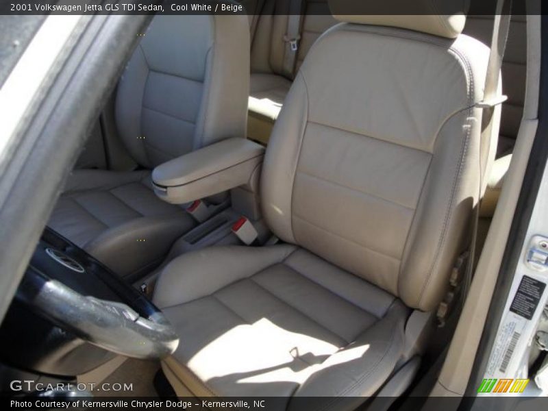 Cool White / Beige 2001 Volkswagen Jetta GLS TDI Sedan