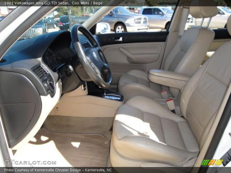 Cool White / Beige 2001 Volkswagen Jetta GLS TDI Sedan