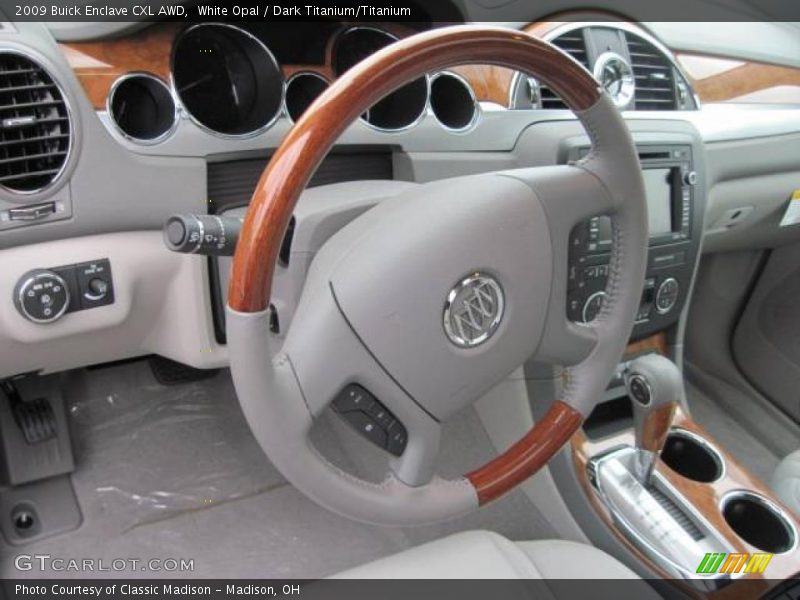 White Opal / Dark Titanium/Titanium 2009 Buick Enclave CXL AWD