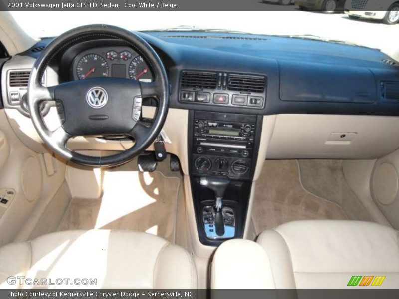 Cool White / Beige 2001 Volkswagen Jetta GLS TDI Sedan