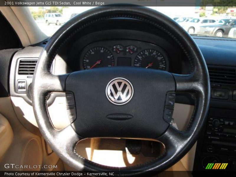 Cool White / Beige 2001 Volkswagen Jetta GLS TDI Sedan