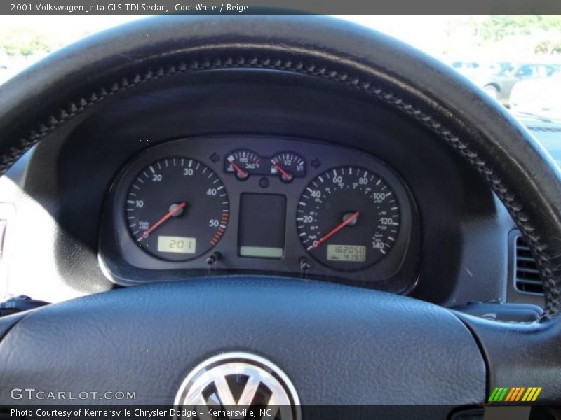 Cool White / Beige 2001 Volkswagen Jetta GLS TDI Sedan