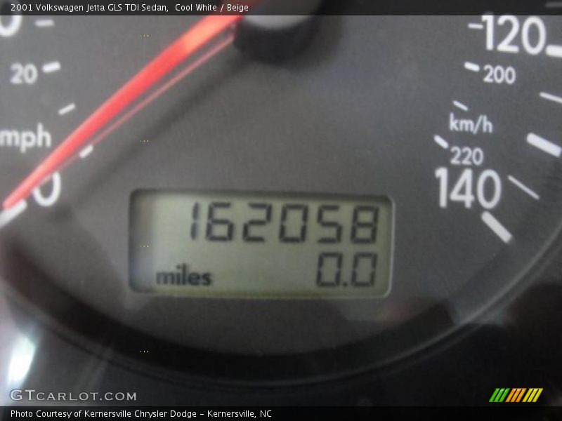 Cool White / Beige 2001 Volkswagen Jetta GLS TDI Sedan