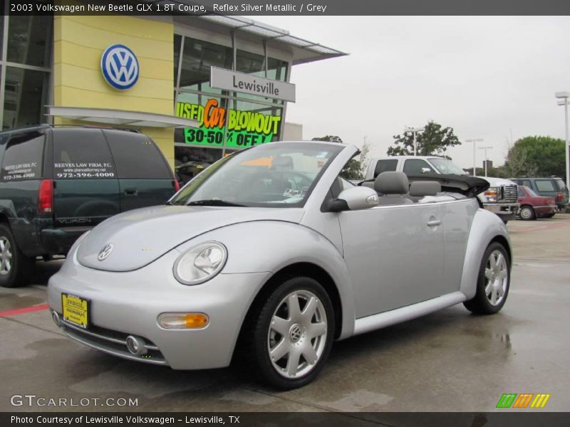 Reflex Silver Metallic / Grey 2003 Volkswagen New Beetle GLX 1.8T Coupe