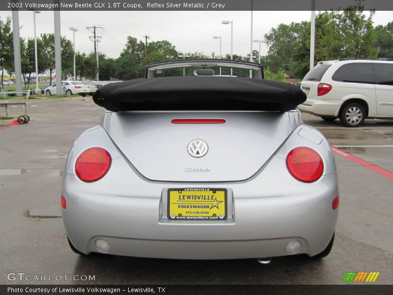 Reflex Silver Metallic / Grey 2003 Volkswagen New Beetle GLX 1.8T Coupe