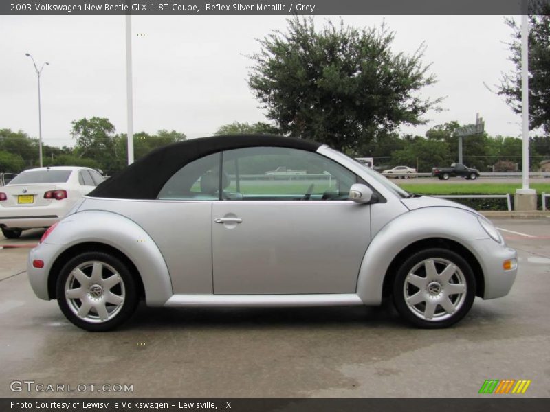 Reflex Silver Metallic / Grey 2003 Volkswagen New Beetle GLX 1.8T Coupe