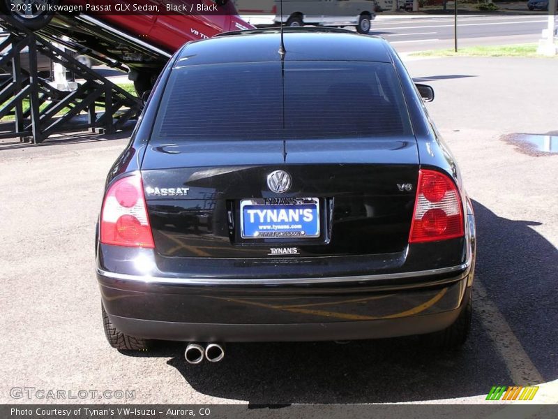 Black / Black 2003 Volkswagen Passat GLX Sedan