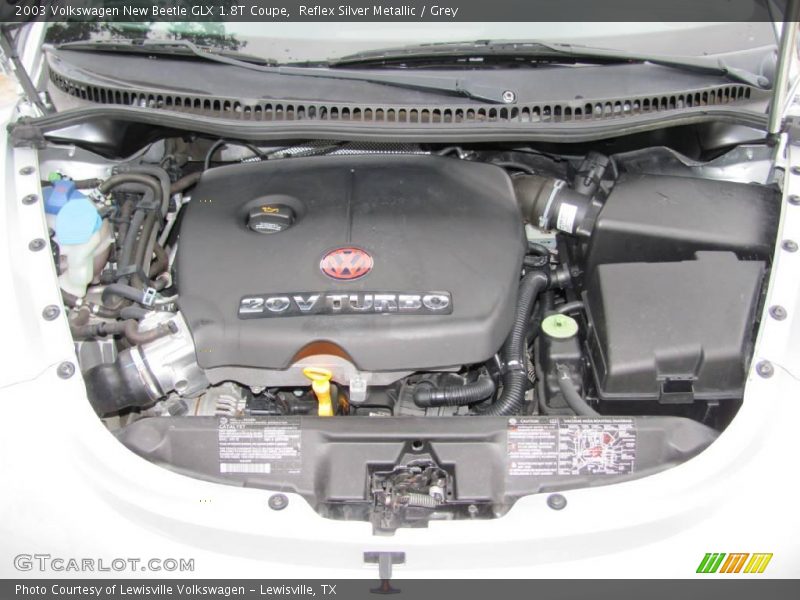 Reflex Silver Metallic / Grey 2003 Volkswagen New Beetle GLX 1.8T Coupe