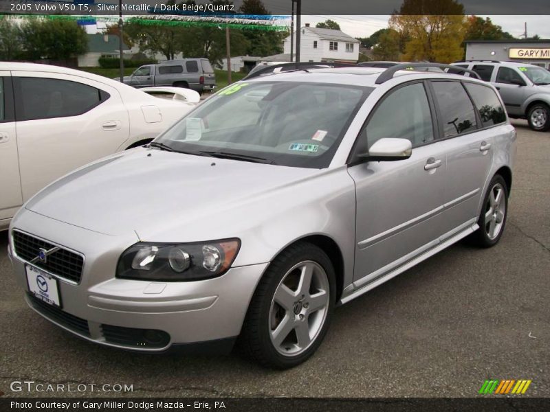 Silver Metallic / Dark Beige/Quartz 2005 Volvo V50 T5