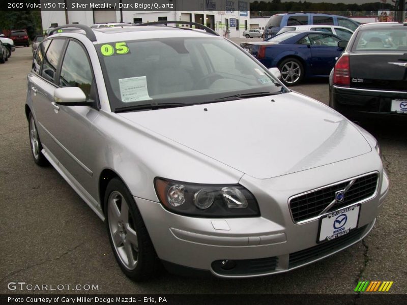 Silver Metallic / Dark Beige/Quartz 2005 Volvo V50 T5